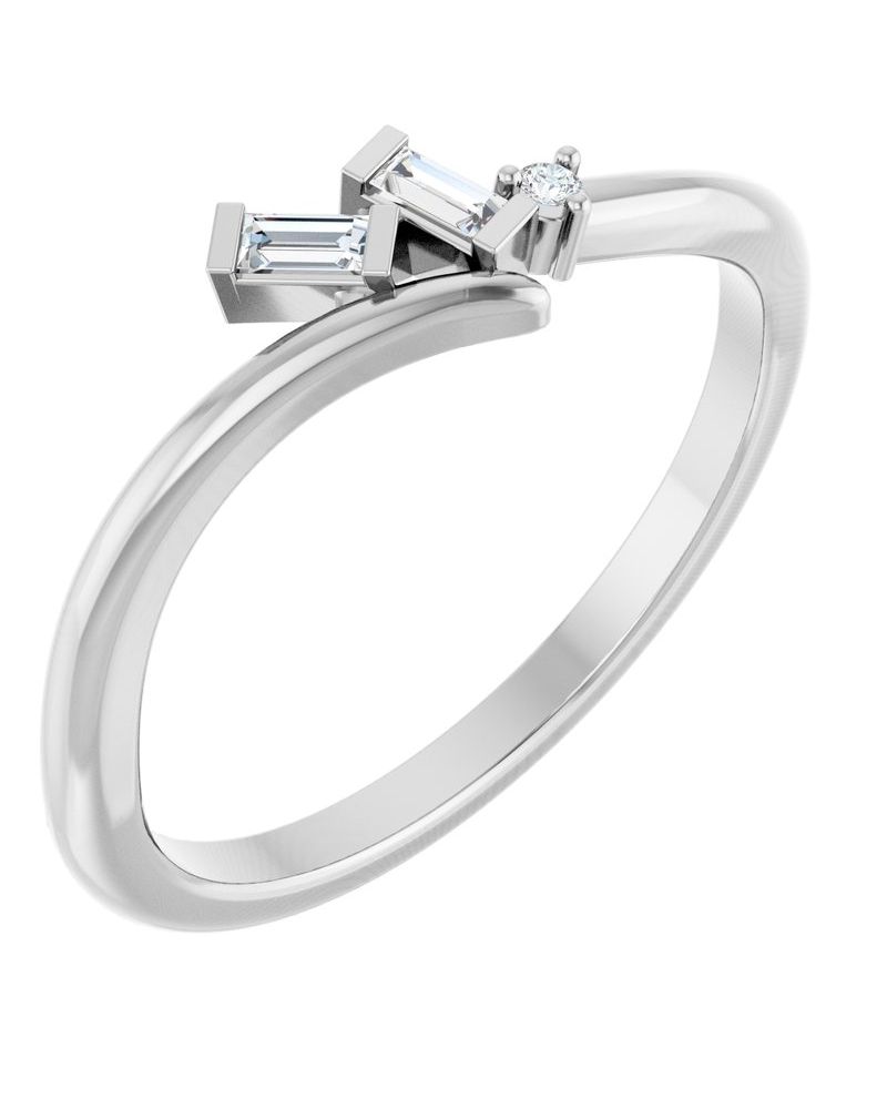 Anel Bypass Cravejado em Ouro 14k com Diamantes Naturais – Modelo 6