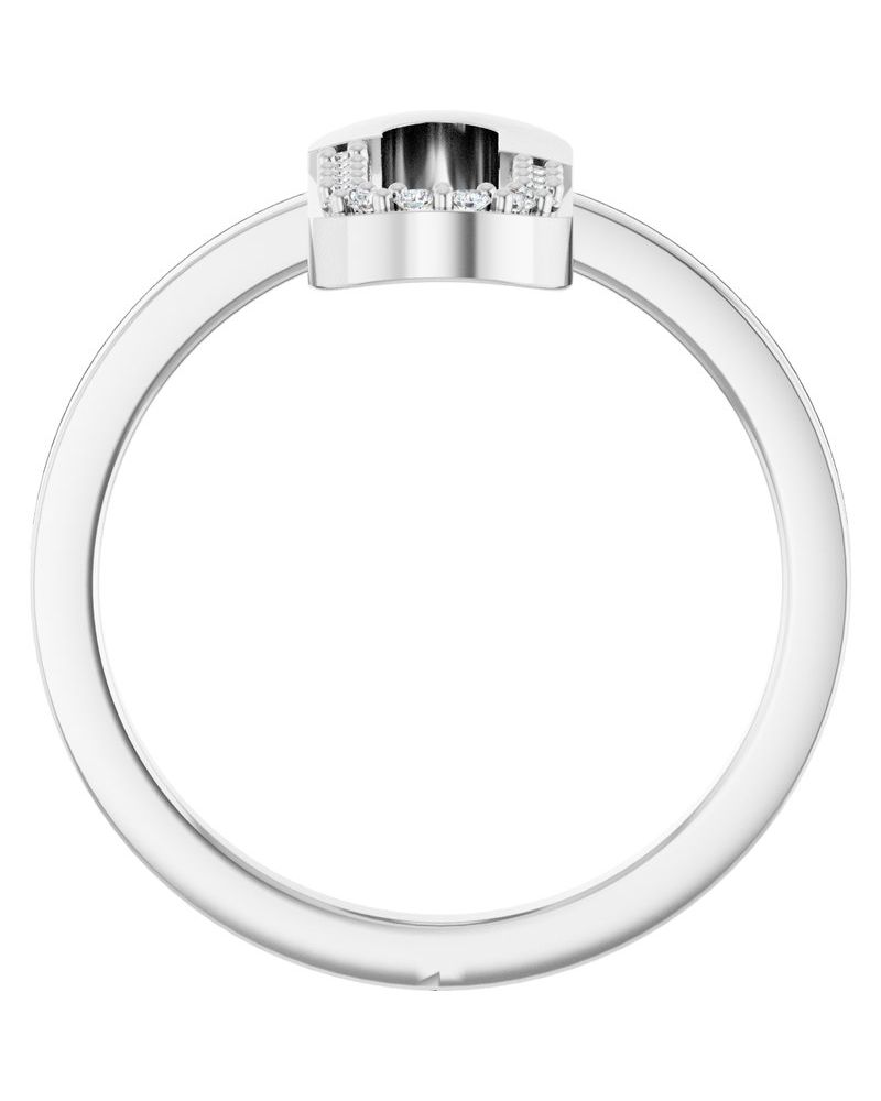 Anel Elos Clipe Cravejado em Ouro 14k com Diamantes Naturais