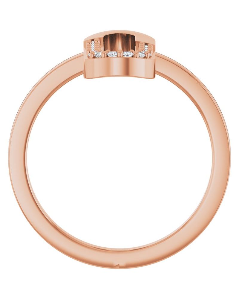 Anel Elos Clipe Cravejado em Ouro 14k com Diamantes Naturais