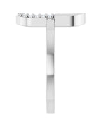 Anel Elos Clipe Cravejado em Ouro 14k com Diamantes Naturais