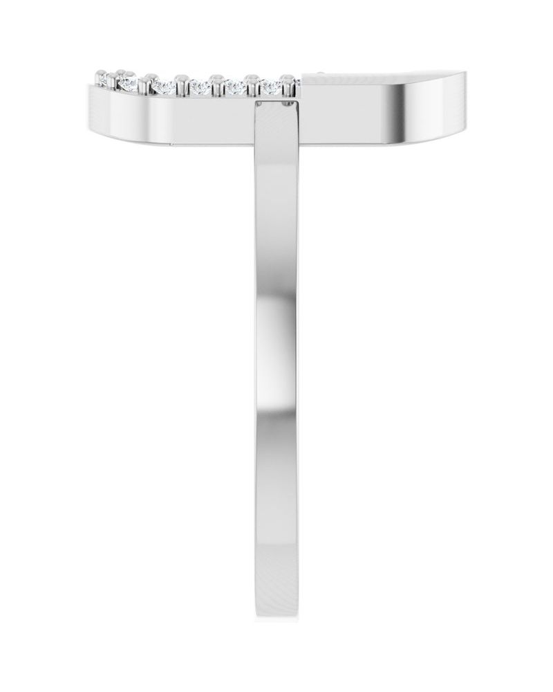 Anel Elos Clipe Cravejado em Ouro 14k com Diamantes Naturais