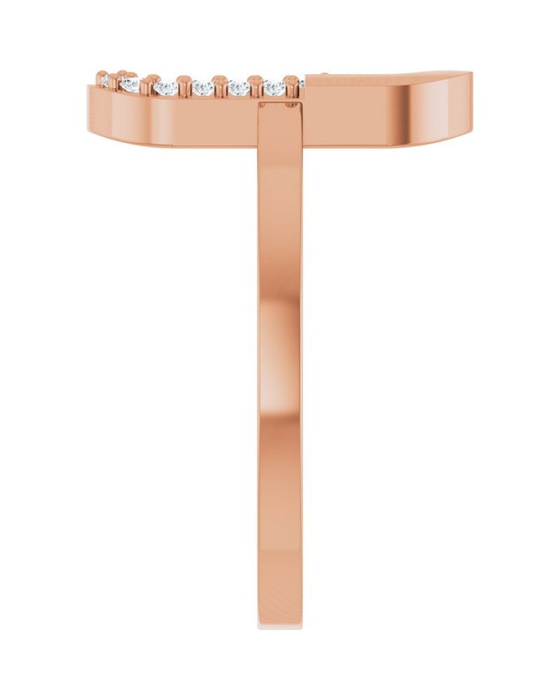 Anel Elos Clipe Cravejado em Ouro 14k com Diamantes Naturais