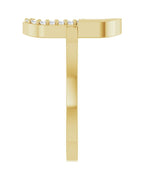 Anel Elos Clipe Cravejado em Ouro 14k com Diamantes Naturais