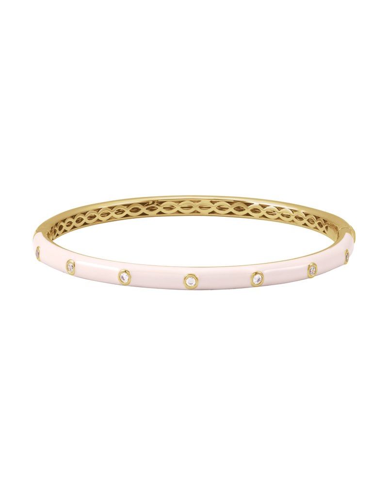 Bracelete Rígido Cravejado em Ouro 14k com Diamantes Naturais – Modelo 2