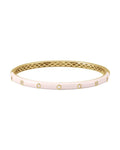 Bracelete Rígido Cravejado em Ouro 14k com Diamantes Naturais – Modelo 2