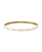 Bracelete Rígido Cravejado em Ouro 14k com Diamantes Naturais – Modelo 2