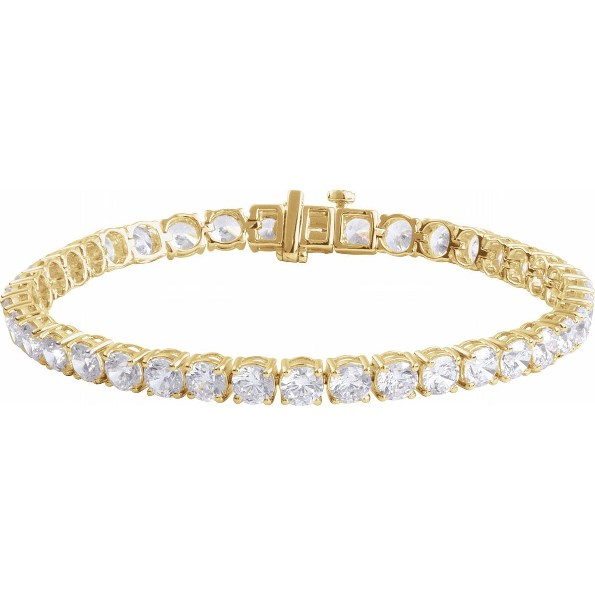 Pulseira Riviera em Ouro 14k com Diamantes de Laboratório