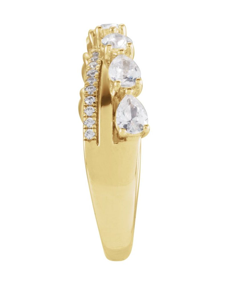 Anel Cravejado em Ouro 14k com Diamantes Naturais – Modelo 4