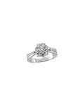 Anel Cluster em Ouro 14k com Diamantes Naturais – Modelo 10