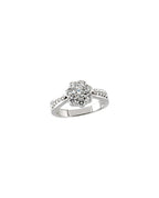 Anel Cluster em Ouro 14k com Diamantes Naturais – Modelo 10