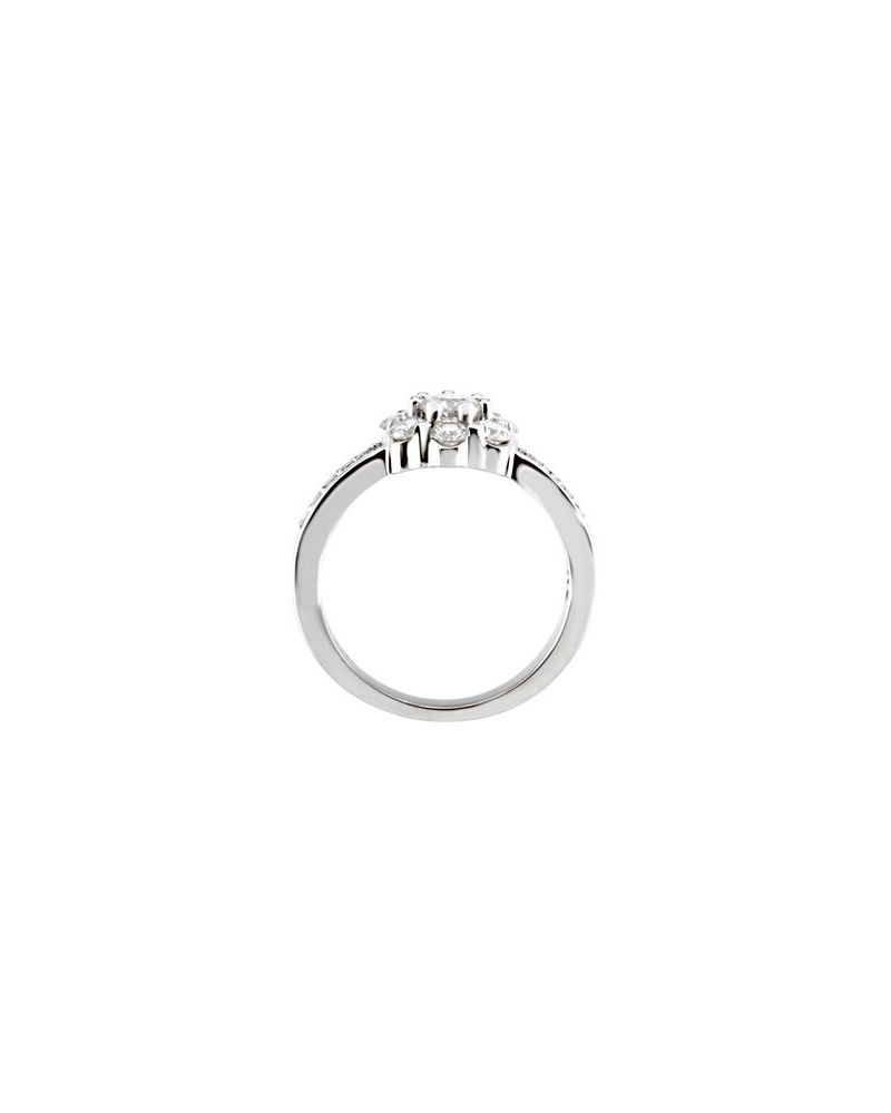Anel Cluster em Ouro 14k com Diamantes Naturais – Modelo 10