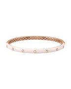 Bracelete Rígido Cravejado em Ouro 14k com Diamantes Naturais – Modelo 2