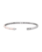 Bracelete Rígido Cravejado em Ouro 14k com Diamantes Naturais – Modelo 2