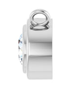 Colar Redondo com Cravação Bezel em Ouro 14k com Diamantes de Laboratório