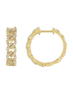 Brinco de Aro em Ouro 14k com Diamantes de Laboratório – Modelo 5