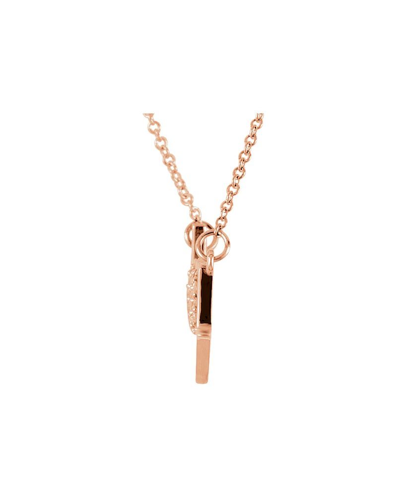 Colar "Love You" em Ouro 14k com Diamantes Naturais