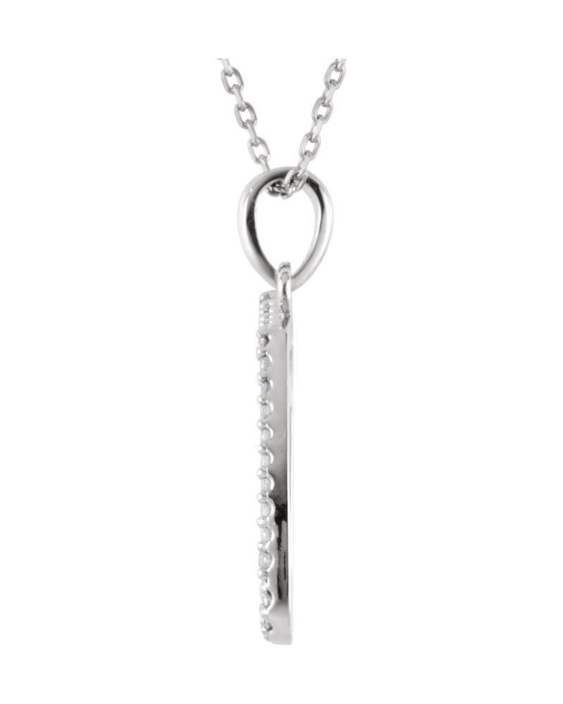 Colar Nota Musical em Ouro 14k com Diamantes Naturais