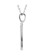 Colar Nota Musical em Ouro 14k com Diamantes Naturais