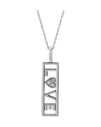 Colar Amor Cravejado em Ouro 14k com Diamantes Naturais