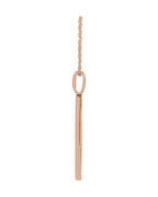 Colar Amor Cravejado em Ouro 14k com Diamantes Naturais