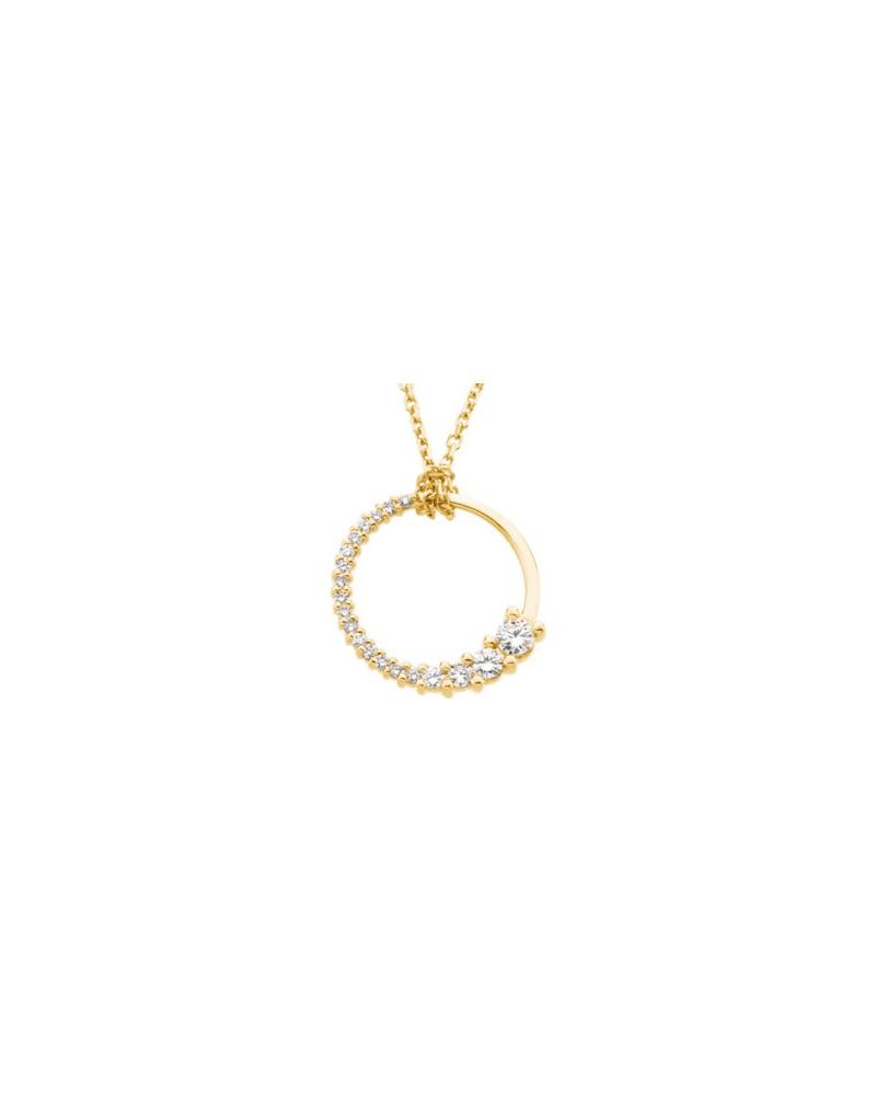 Colar Trajetória em Ouro 14k com Diamantes Naturais – Modelo 2