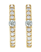 Brinco de Aro Cravejado em Ouro 14k com Diamantes Naturais – Modelo 6