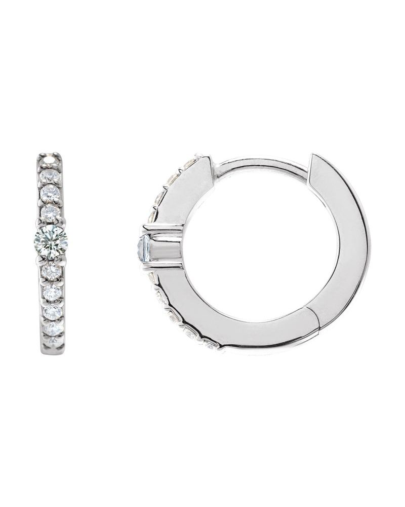 Brinco de Aro Cravejado em Ouro 14k com Diamantes Naturais – Modelo 6