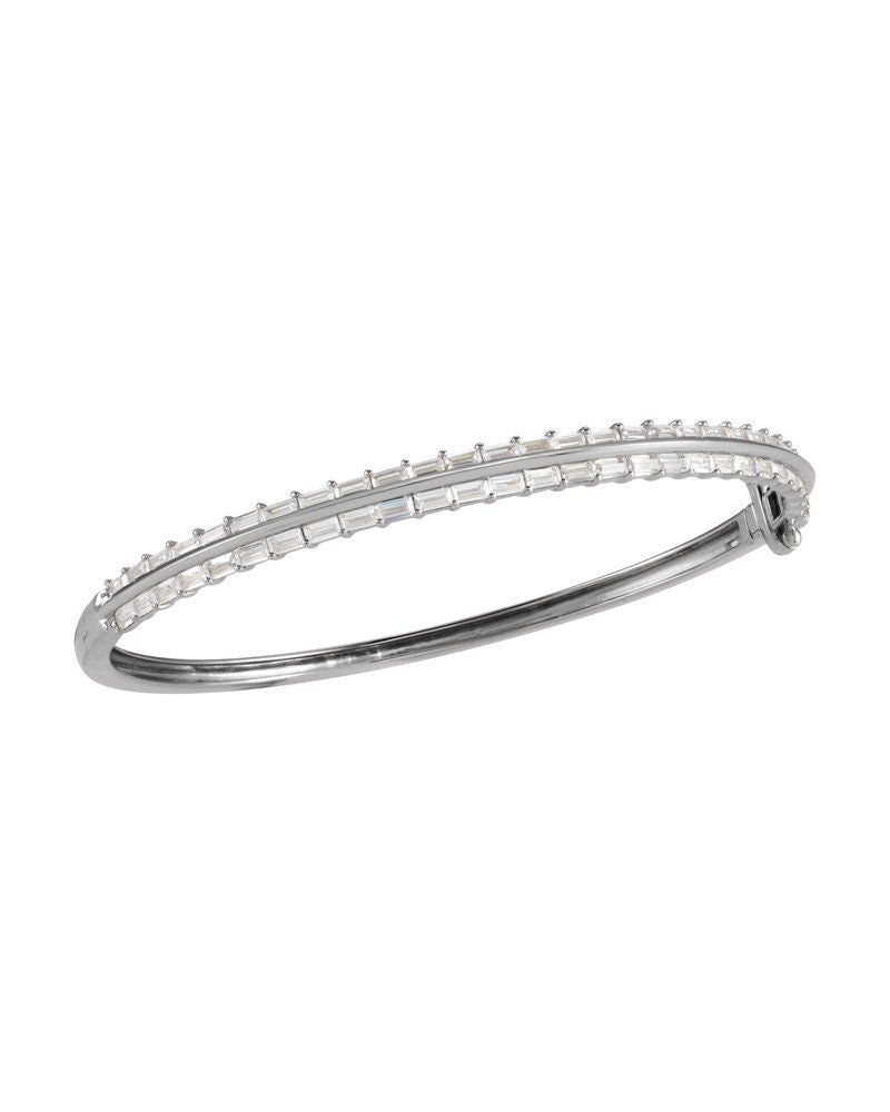 Bracelete Rígido em Ouro 14k com Diamantes de Laboratório – Modelo 2