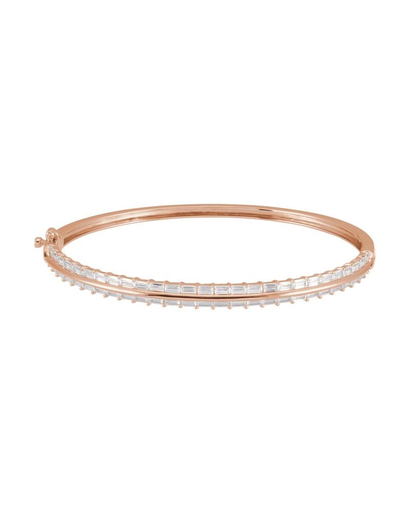 Bracelete Rígido em Ouro 14k com Diamantes de Laboratório – Modelo 2