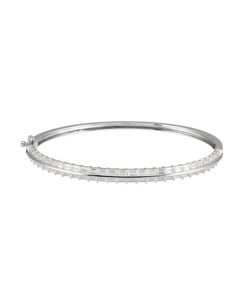 Bracelete Rígido em Ouro 14k com Diamantes de Laboratório – Modelo 2