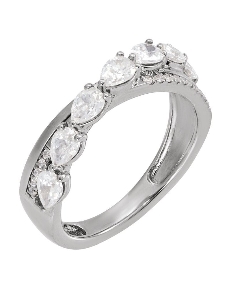Anel Cravejado em Ouro 14k com Diamantes Naturais – Modelo 4