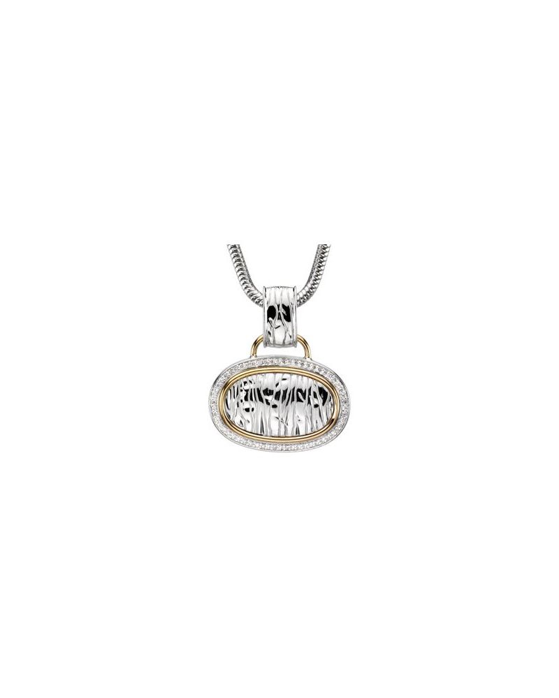 Colar Zebra Cravejado em Ouro 14k com Diamantes Naturais