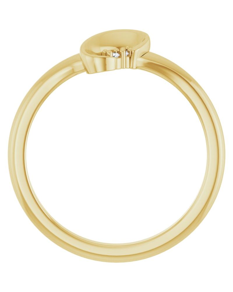 Anel Orgânico Cravejado em Ouro 14k com Diamantes Naturais – Modelo 6