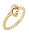 Anel Orgânico Cravejado em Ouro 14k com Diamantes Naturais – Modelo 6