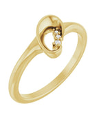 Anel Orgânico Cravejado em Ouro 14k com Diamantes Naturais – Modelo 6