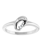 Anel Orgânico Cravejado em Ouro 14k com Diamantes Naturais – Modelo 6