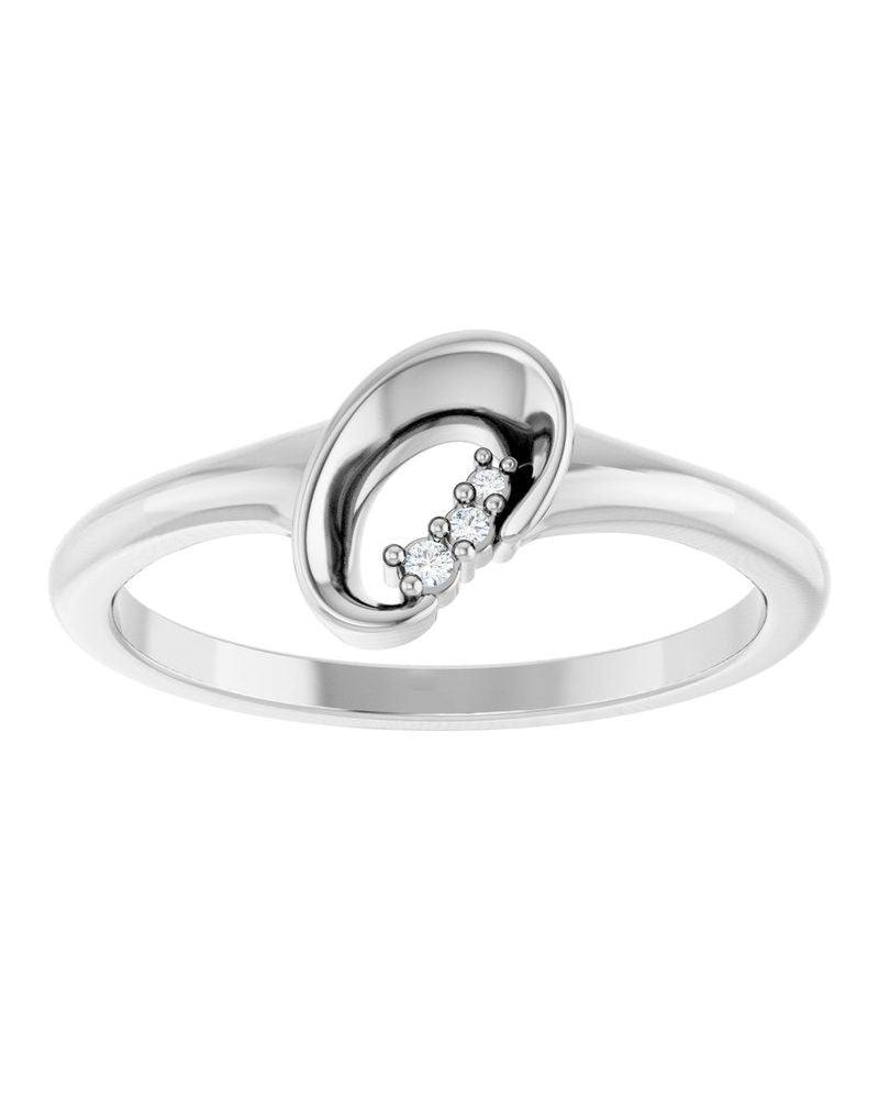 Anel Orgânico Cravejado em Ouro 14k com Diamantes Naturais – Modelo 6