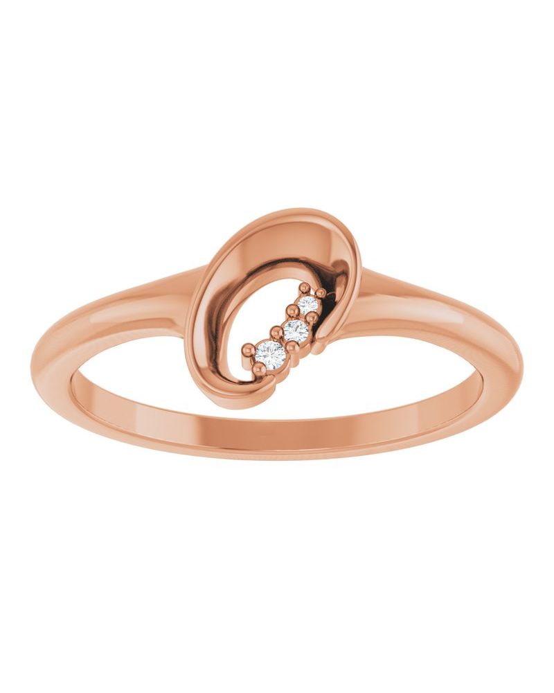 Anel Orgânico Cravejado em Ouro 14k com Diamantes Naturais – Modelo 6