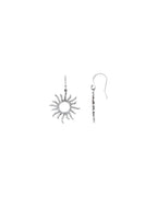 Brinco Sol Cravejado em Ouro 14k com Diamantes Naturais