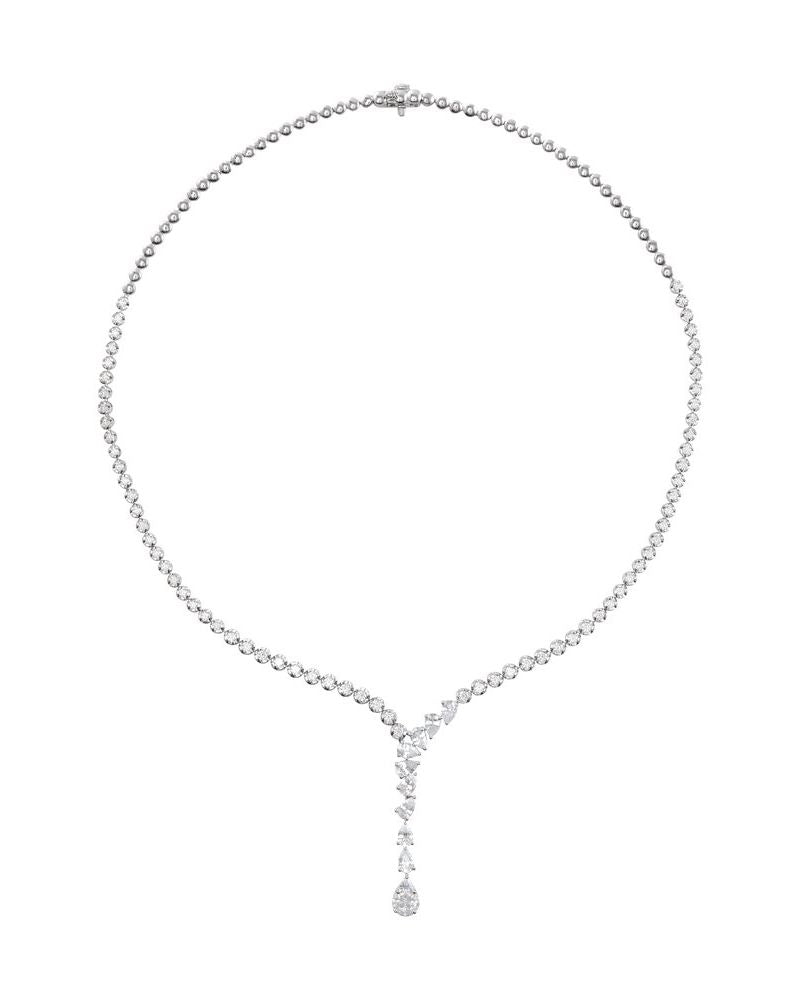 Colar Riviera em Ouro 14k com Diamantes de Laboratório – Modelo 4