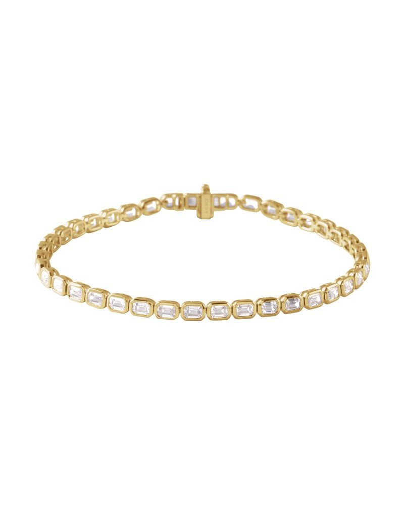Pulseira Riviera em Ouro 14k com Diamantes de Laboratório – Modelo 7