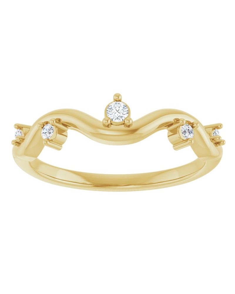 Anel Cravejado em Ouro 14k com Diamantes Naturais – Modelo 15