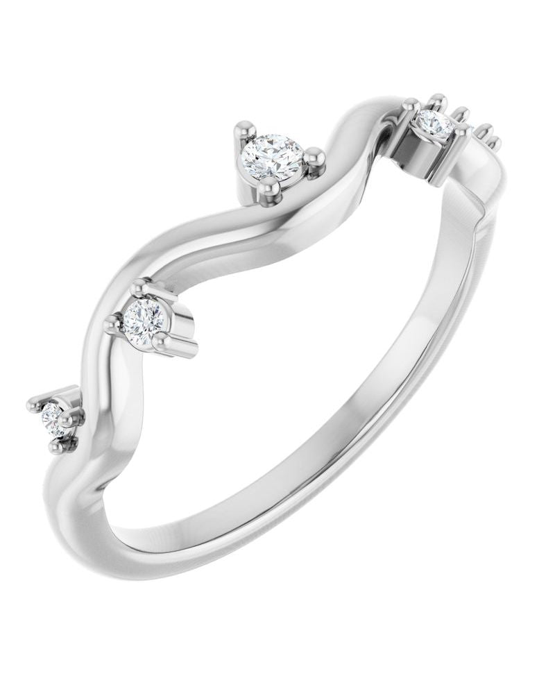 Anel Cravejado em Ouro 14k com Diamantes Naturais – Modelo 15