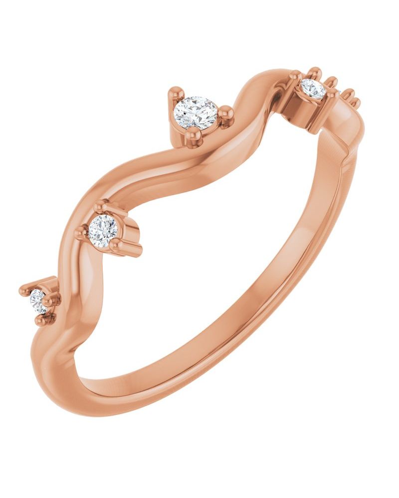Anel Cravejado em Ouro 14k com Diamantes Naturais – Modelo 15