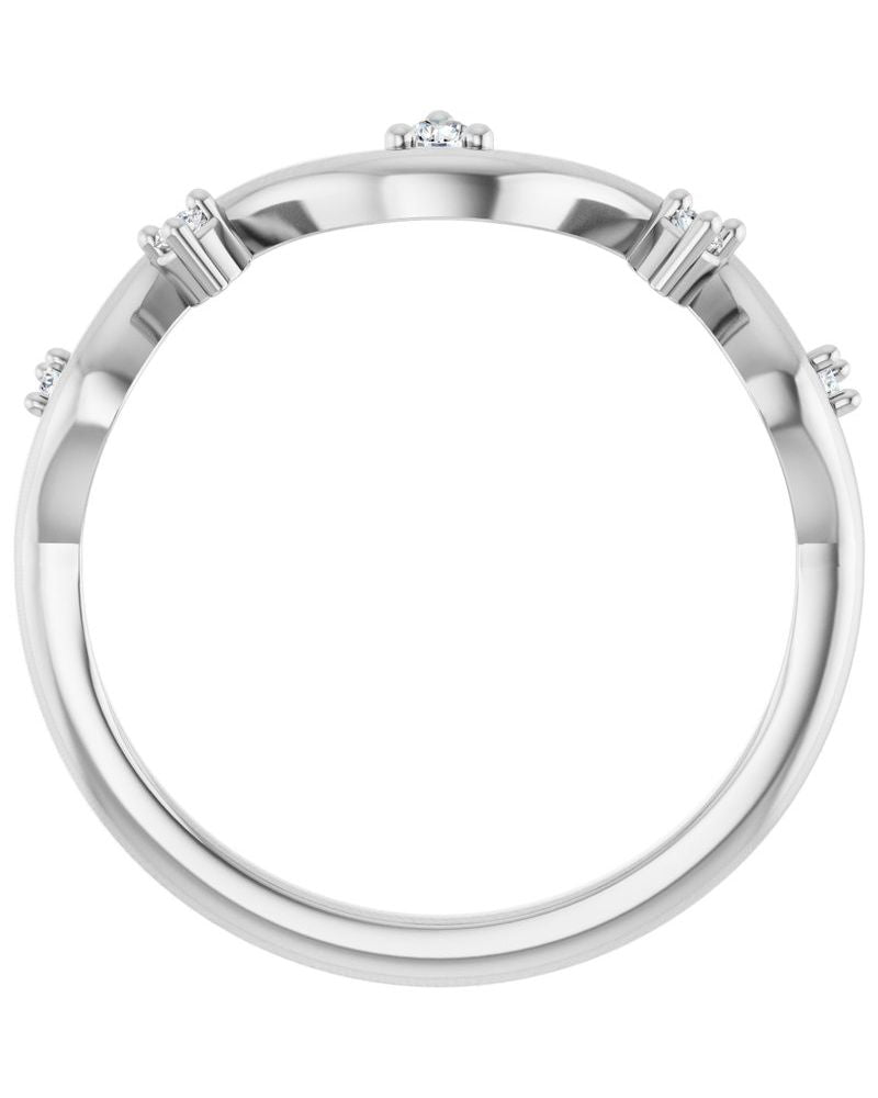 Anel Cravejado em Ouro 14k com Diamantes Naturais – Modelo 15