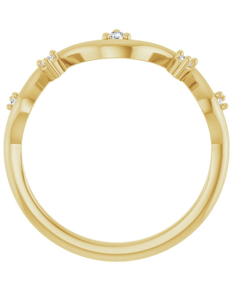 Anel Cravejado em Ouro 14k com Diamantes Naturais – Modelo 15