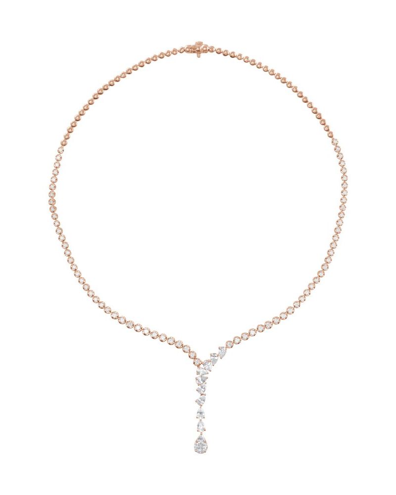 Colar Riviera em Ouro 14k com Diamantes de Laboratório – Modelo 4