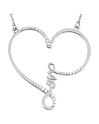 Colar Infinito Coração Amor em Ouro 14k com Diamantes Naturais