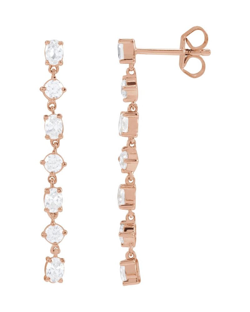 Brinco em Ouro 14k com Diamantes de Laboratório