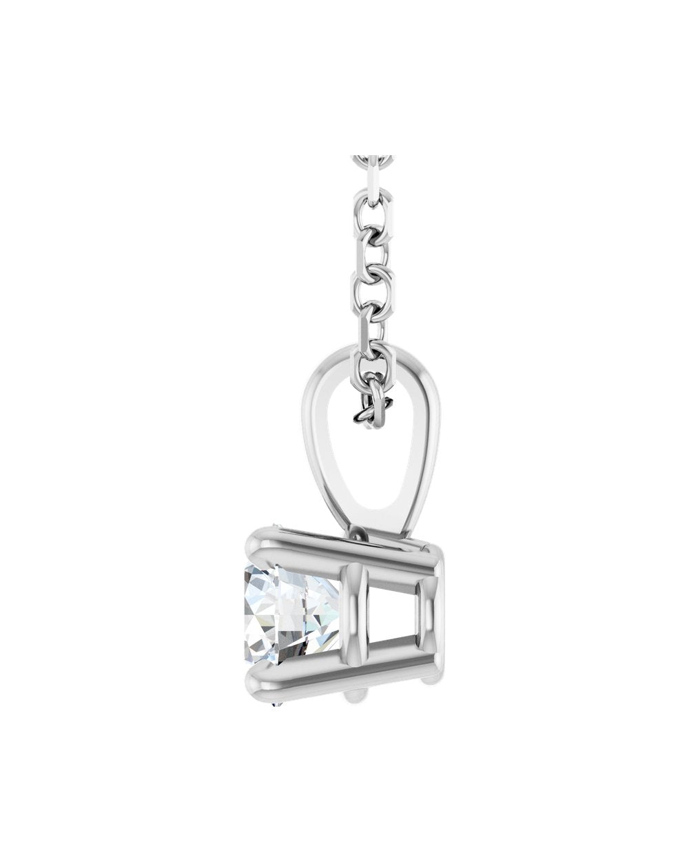 Colar Ponto de Luz em Ouro 14k com Diamante de Laboratório